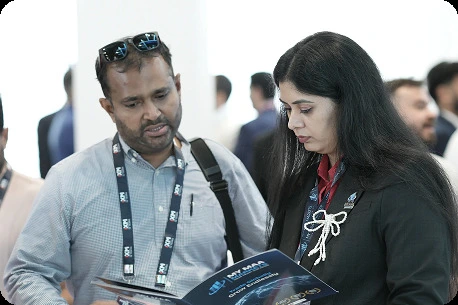 Investors visiting the My MAA Markets exhibition booth