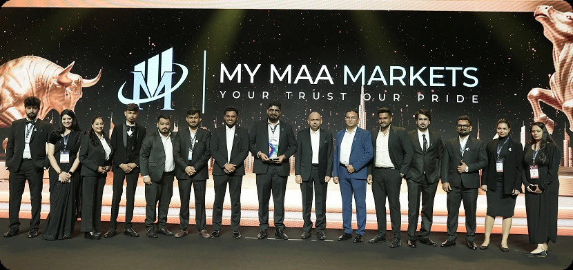 Group photo of the My MAA Markets team at Forex Expo